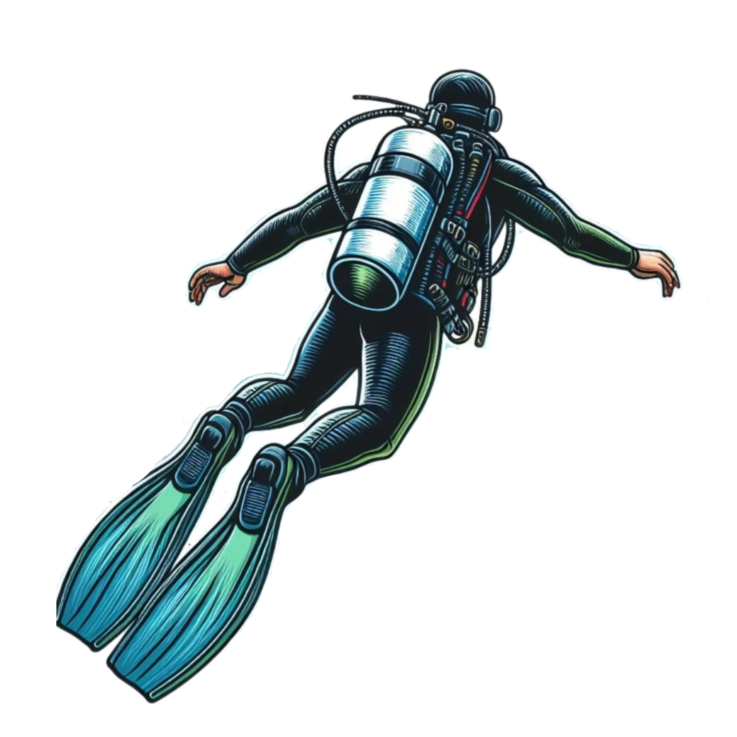 Diver underwater